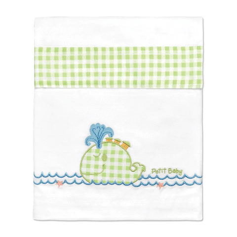 MI BES SABANA CUNA FUNCIONAL 3 PIEZAS BORDADA BALLENA 2014813