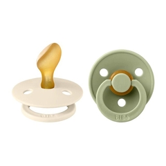 BIBS CHUPETE COLOUR ANATOMICAL IVORY SAGE LATEX 6-18 M 2 UDS 2211416 - comprar online