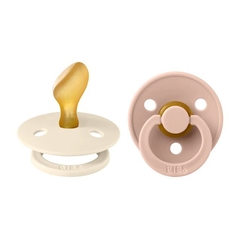 BIBS CHUPETE COLOUR ANATOMICAL IVORY BLUSH LATEX 6-18 M 2 UDS 2211417 - comprar online