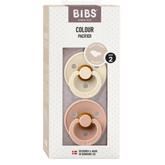 BIBS CHUPETE COLOUR ANATOMICAL IVORY BLUSH LATEX 6-18 M 2 UDS 2211417