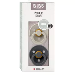 BIBS CHUPETE COLOUR SYMMETRICAL SAND IRON LATEX 6-18 M 2 UDS 2221419