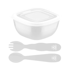 TRAMONTINA LE PETIT TUPPER + CUBIERTO X 2 GRIS - comprar online