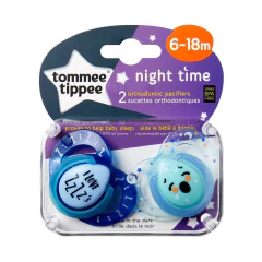 TOMMEE TIPPEE SET DE 2 CHUPETES NIGHT TIME 6-18 M - tienda online