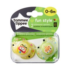 TOMMEE TIPPEE CHUPETE 0-6 M TT FUN STYLE 2 PIEZAS 53306840 - comprar online