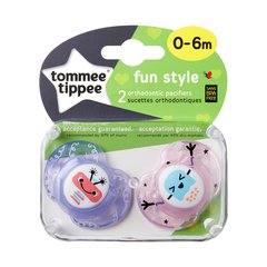 TOMMEE TIPPEE CHUPETE 0-6 M TT FUN STYLE 2 PIEZAS 53306840