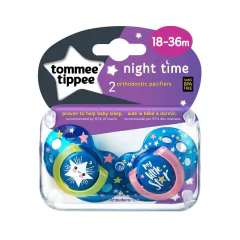 TOMMEE TIPPEE SET DE 2 CHUPETES NIGHT TIME 18-36 M en internet