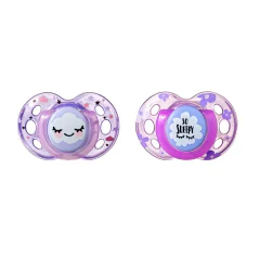 Imagen de TOMMEE TIPPEE SET DE 2 CHUPETES NIGHT TIME 18-36 M
