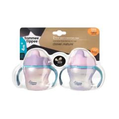 TOMMEE TIPPEE VASO 125 ML FIRST SIPS TRANSICION 2 PIEZAS 54900240 +4M - comprar online