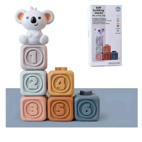 6 CUBOS APILABLES KOALA EN CAJA +6M - comprar online