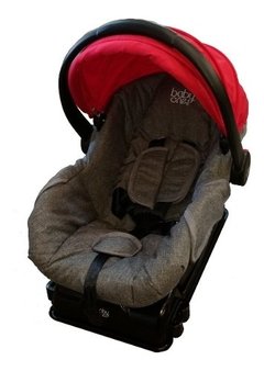 BABYONE TRAVEL SYSTEM SMART GRIS MELANGE Y ROJO - tienda online