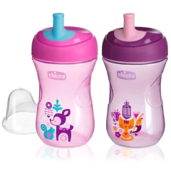 CHICCO VASO ADVANCED CUP ROSA/VIOLETA 12M+