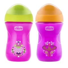 CHICCO VASO EASY CUP ROSA 12M+ 266 ML
