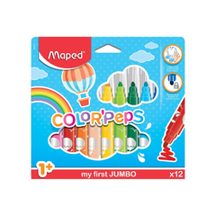 MAPED PLUMONES COLORPEPS JUMBO CAJA X 12 846020
