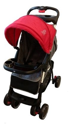BABYONE TRAVEL SYSTEM SMART GRIS MELANGE Y ROJO en internet