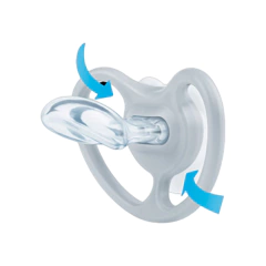 NUK SET DE 2 CHUPETES SPACE LUMINOSO T1 AZUL/BLANCO 10730579 - tienda online