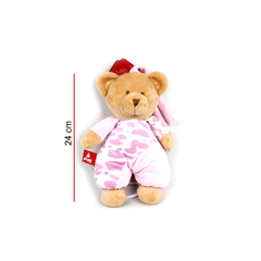 PHI PHI TOYS CUNERO MUSICAL OSO ROSA Y CELESTE 24 CM