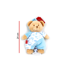 PHI PHI TOYS CUNERO MUSICAL OSO ROSA Y CELESTE 24 CM - comprar online
