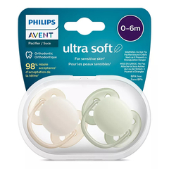 AVENT CHUPETE ULTRA SOFT LISO 0-6 M X 2 UNIDADES SCF 091/05 - comprar online
