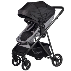 BABYONE TRAVEL SYSTEM MODULAR DOMO GRIS NEGRO BOTS36