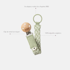 BIBS PACIFIER CLIP PORTACHUPETES BRAIDED CLOUD IRON 9401102 en internet