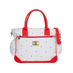 HAPPY LITTLE MOMENTS BOLSO CATA CORAZONES ROJO