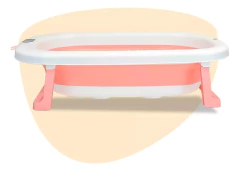 OK BABY BAÑERA PLEGABLE CON TERMOMETRO AQUA ROSA OKBB0358 - comprar online