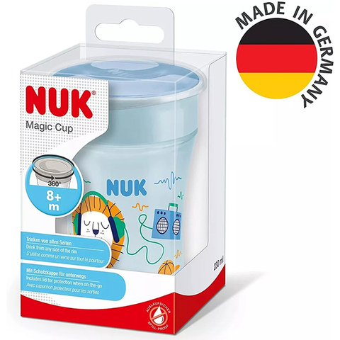 NUK VASO EVOLUTION MAGIC CUP LEON AZUL X 230ML +8M 10255602