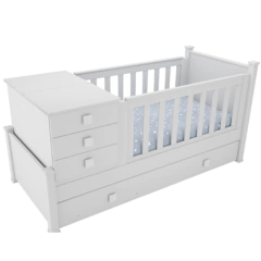 GEZA CUNA FUNCIONAL RECTA BLANCA SEMI MATE - comprar online