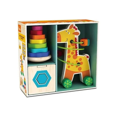 BENIC SET JIRAFA DE MADERA 3 EN 1 BE17 +18M