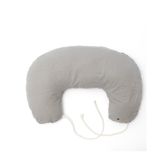 HAPPY LITTLE MOMENTS ALMOHADÓN PARA AMAMANTAR MEDIA LUNA VELLÓN GRIS - comprar online