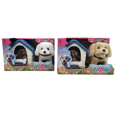 WOW PERRITO GOLDEN RETRIEVER CON CASITA Y HUESO COLORES SURTIDOS IK0690 +3 AÑOS