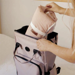 LAS FLORITAS MOCHILA MATERNAL PARIS BEIGE - Childs Especialistas en Bebes