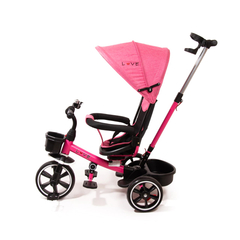 LOVE TRICICLO CON CAPOTA Y GIRO 360 ROSA 040-01 en internet