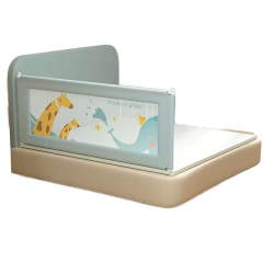 MAWE BARANDA DE CAMA ANINALES GRIS 1.80 X 0.68 - comprar online