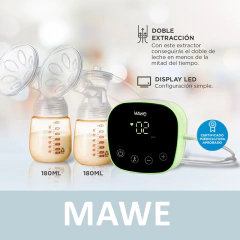MAWE SACAECHE ELECTRICO DOBLE DISPLAY DIGITAL - Childs Especialistas en Bebes