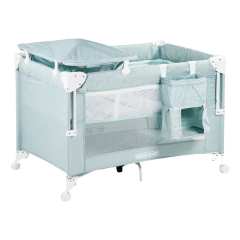MEGA BABY CUNA COLECHO GREEN LEO CON CAMBIADOR - comprar online