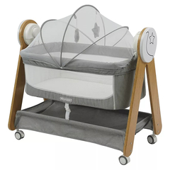 MEGA BABY CUNA MOISES LAMINADA ESTRELLA GREY