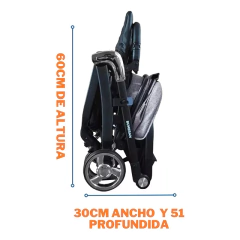 MEGA BABY TRAVEL SYSTEM BUMERAN GREY - tienda online
