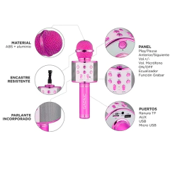 Imagen de GADNIC MICROFONO KARAOKE ROSA MICROKA1