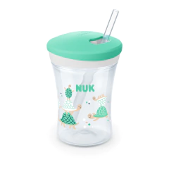 Imagen de NUK VASO EVOLUTION ACTION CUP NUEVO VARIOS COLORES N0751136 X230ML +12M