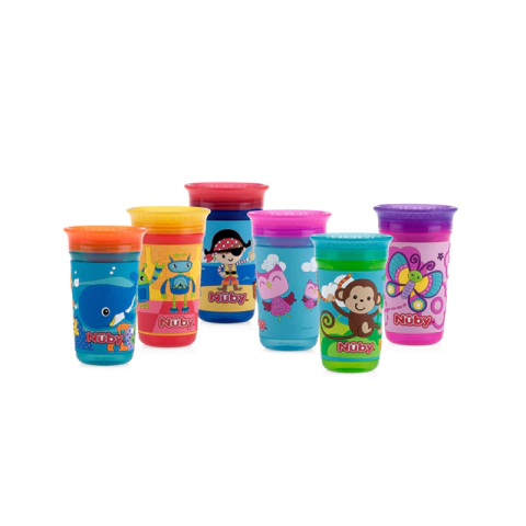 NUBY VASO WONDER 300 ML CON GRIP 3D X 1 UNIDAD 10363 +12M