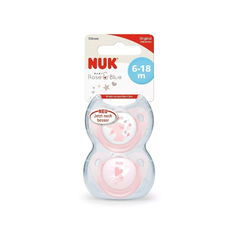 NUK SET DE 2 CHUPETES ROSE & BLUE TALLE 2 6-18 M ROSA N0733002 - comprar online