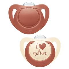 NUK SET DE 2 CHUPETES FOR NATURE 6-18M+
