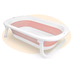 OK BABY BAÑERA PLEGABLE CON TERMOMETRO Y ANTIDESLIZANTE MIA ROSA