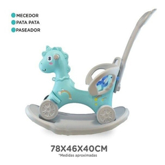 OK BABY UNICORNIO MECEDOR 3 EN 1 CELESTE +6M