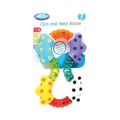 PLAYGRO SONAJERO DE MANO CLICK AND TWIST RATTLE 183192 +3M