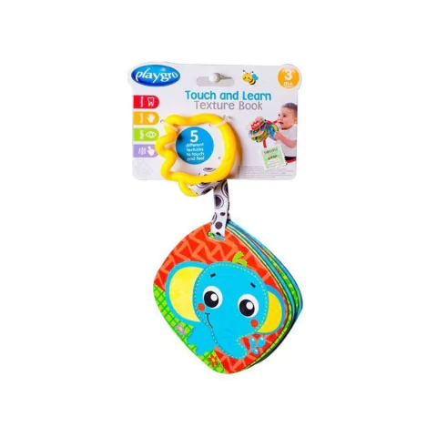 PLAYGRO LIBRO DIDÁCTICO TOUCH AND LEARN TEXTURED BOOK 185484 +3M