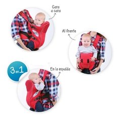 BABYONE MOCHILA PORTABEBÉ 3 EN 1 GO GRIS - comprar online
