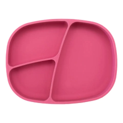 PUNTI PLATO RECTANGULAR SILICONA CON DIVISIONES MALBEC - comprar online