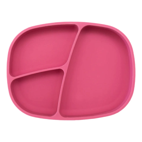 PUNTI PLATO RECTANGULAR SILICONA CON DIVISIONES MALBEC - comprar online